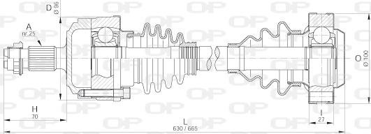 Open Parts DRS6187.00 - Приводний вал avtolavka.club