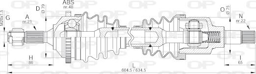 Open Parts DRS6177.00 - Приводний вал avtolavka.club