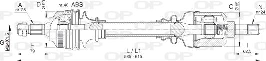 Open Parts DRS6397.00 - Приводний вал avtolavka.club