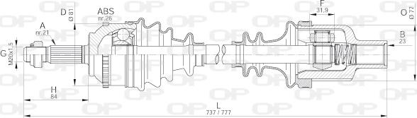 Open Parts DRS6299.00 - Приводний вал avtolavka.club