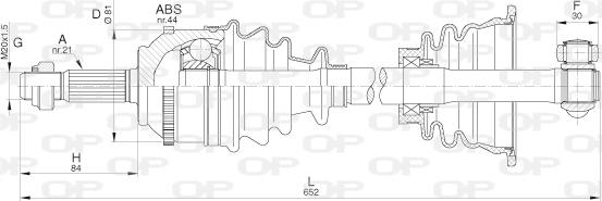 Open Parts DRS6295.00 - Приводний вал avtolavka.club