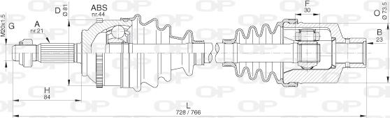 Open Parts DRS6296.00 - Приводний вал avtolavka.club