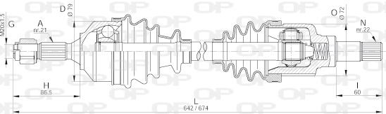 Open Parts DRS6260.00 - Приводний вал avtolavka.club