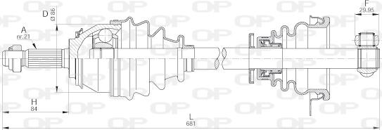 Open Parts DRS6263.00 - Приводний вал avtolavka.club