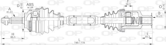 Open Parts DRS6208.00 - Приводний вал avtolavka.club