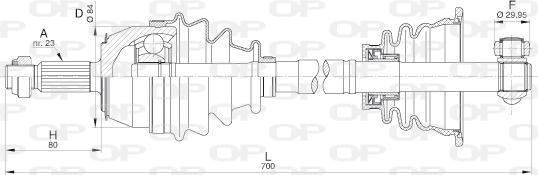 Open Parts DRS6211.00 - Приводний вал avtolavka.club