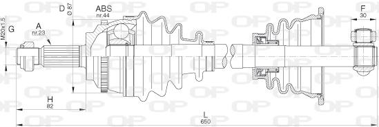 Open Parts DRS6289.00 - Приводний вал avtolavka.club