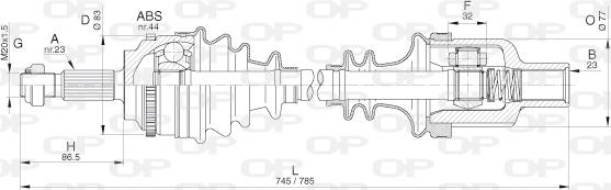 Open Parts DRS6286.00 - Приводний вал avtolavka.club