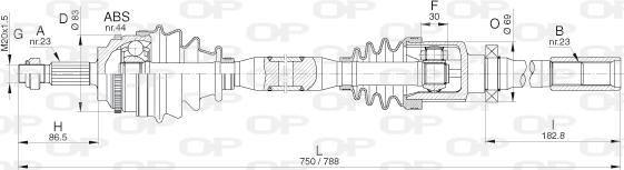 Open Parts DRS6287.00 - Приводний вал avtolavka.club