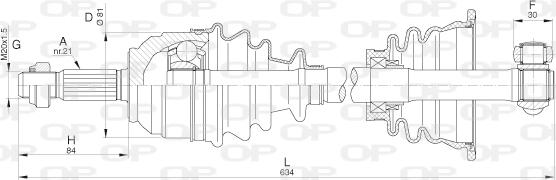 Open Parts DRS6279.00 - Приводний вал avtolavka.club