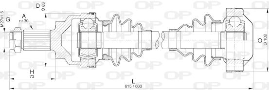 Open Parts DRS6275.00 - Приводний вал avtolavka.club