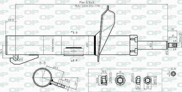 Open Parts SAB8403.31 - Амортизатор avtolavka.club