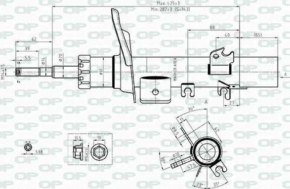 Open Parts SAB8418.31 - Амортизатор avtolavka.club