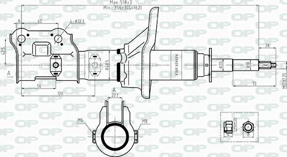 Open Parts SAB8480.31 - Амортизатор avtolavka.club