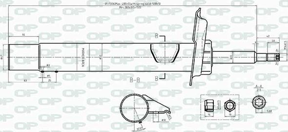 Open Parts SAB8438.31 - Амортизатор avtolavka.club