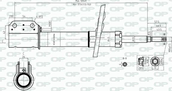 Open Parts SAB8557.31 - Амортизатор avtolavka.club