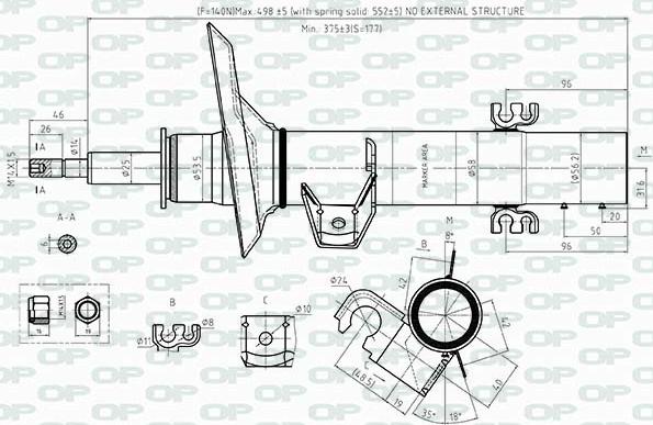 Open Parts SAB8514.31 - Амортизатор avtolavka.club