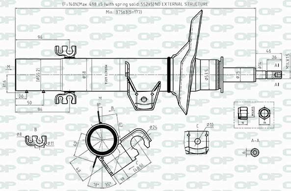 Open Parts SAB8515.31 - Амортизатор avtolavka.club