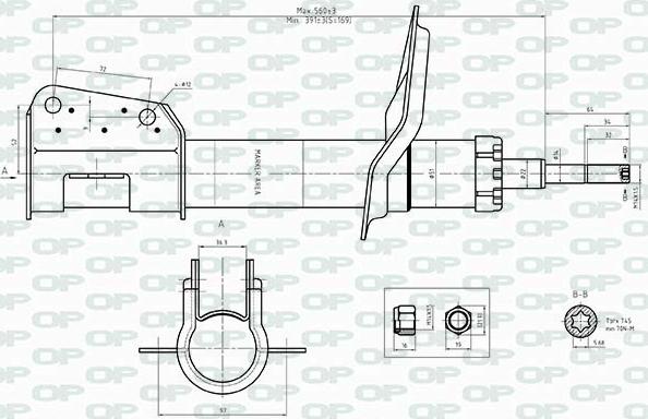 Open Parts SAB8513.31 - Амортизатор avtolavka.club