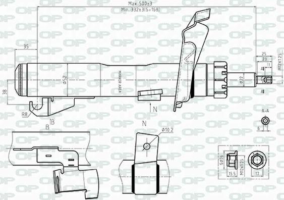 Open Parts SAB8512.31 - Амортизатор avtolavka.club