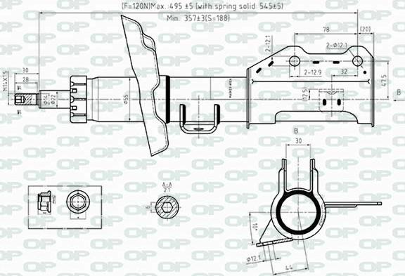 Open Parts SAB8517.31 - Амортизатор avtolavka.club