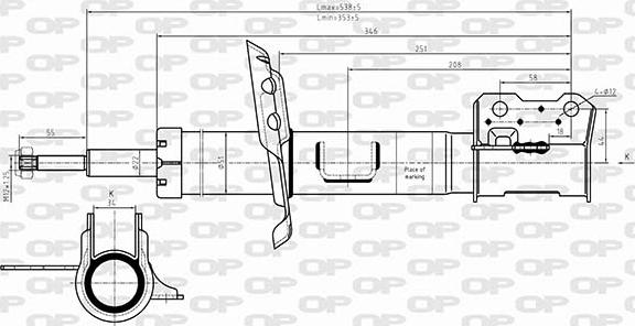 Open Parts SAB8649.31 - Амортизатор avtolavka.club