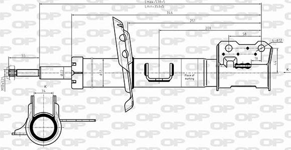 Open Parts SAB8648.31 - Амортизатор avtolavka.club