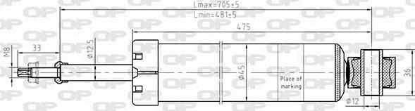 Open Parts SAB8638.32 - Амортизатор avtolavka.club