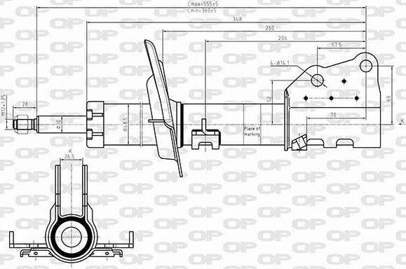 Open Parts SAB8622.31 - Амортизатор avtolavka.club