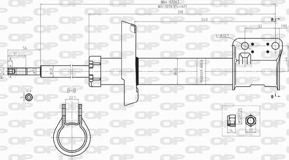 Open Parts SAB8099.11 - Амортизатор avtolavka.club