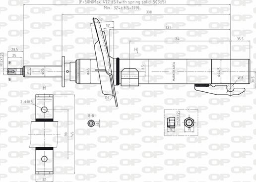 Open Parts SAB8096.11 - Амортизатор avtolavka.club