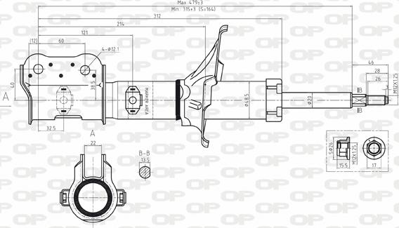 Open Parts SAB8098.31 - Амортизатор avtolavka.club