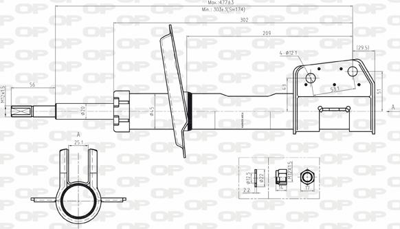 Open Parts SAB8044.31 - Амортизатор avtolavka.club