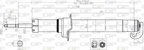 Open Parts SAB8046.31 - Амортизатор avtolavka.club