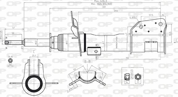 Open Parts SAB8050.31 - Амортизатор avtolavka.club