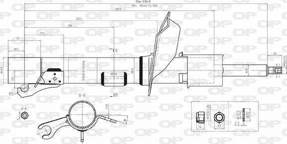 Open Parts SAB8060.31 - Амортизатор avtolavka.club