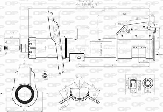 Open Parts SAB8068.31 - Амортизатор avtolavka.club