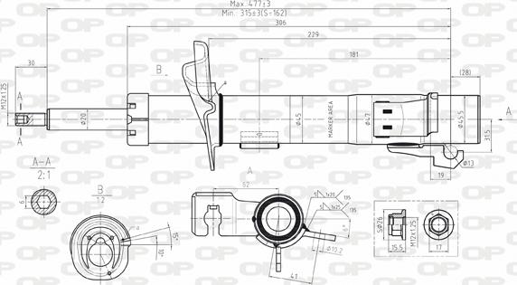 Open Parts SAB8067.31 - Амортизатор avtolavka.club