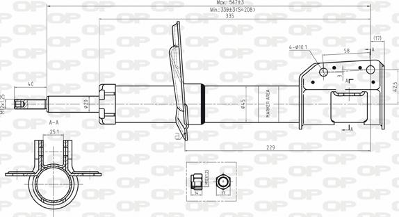 Open Parts SAB8001.31 - Амортизатор avtolavka.club