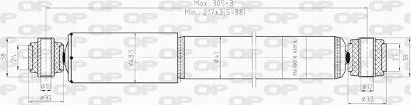 Open Parts SAB8007.32 - Амортизатор avtolavka.club