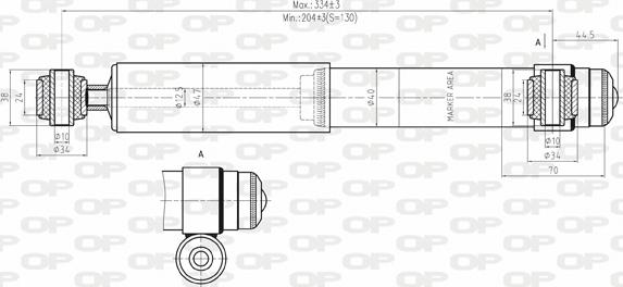 Open Parts SAB8019.32 - Амортизатор avtolavka.club