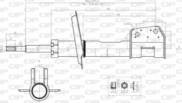 Open Parts SAB8017.11 - Амортизатор avtolavka.club