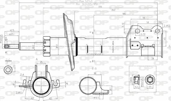 Open Parts SAB8080.31 - Амортизатор avtolavka.club