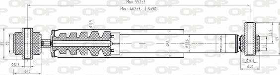 Open Parts SAB8081.32 - Амортизатор avtolavka.club