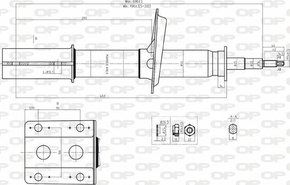 Open Parts SAB8039.11 - Амортизатор avtolavka.club