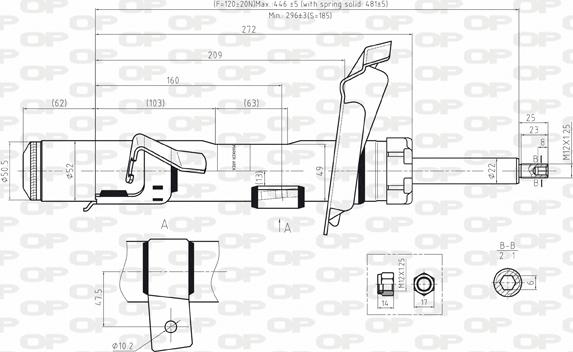 Open Parts SAB8038.31 - Амортизатор avtolavka.club