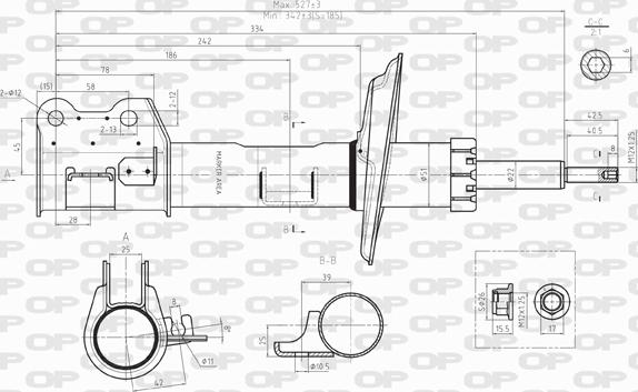 Open Parts SAB8022.31 - Амортизатор avtolavka.club