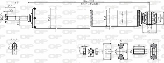 Open Parts SAB8146.31 - Амортизатор avtolavka.club