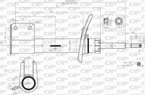 Open Parts SAB8151.31 - Амортизатор avtolavka.club