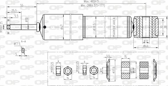 Open Parts SAB8158.32 - Амортизатор avtolavka.club